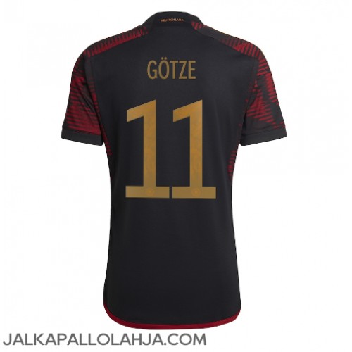 Saksa Mario Gotze #11 Kopio Vieras Pelipaita MM-kisat 2022 Lyhyet Hihat